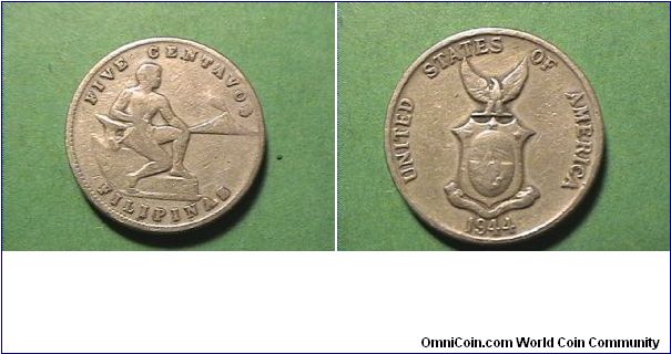 FIVE CENTAVOS FILIPINAS
UNITED STATES OF AMERICA
copper-nickel-zinc