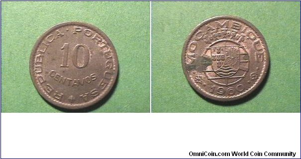 REPUBLICA PORTUGUESA 10 CENTAVOS
MOCAMBIQUE
bronze