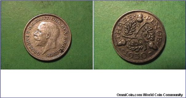 GEORGIVS V DG BRITT OMN REX FD IND IMP
THREE PENCE
0.5000 silver