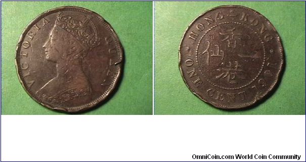 VICTORIA QUEEN
HONG KONG ONE CENT
1901-H
dinged up edge
bronze