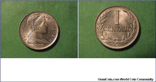 REPUBLICA DE COLOMBIA
1 CENTAVO
nickel clad steel