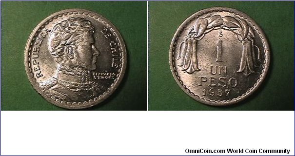 REPUBLICA DE CHILE
UN PESO
alum