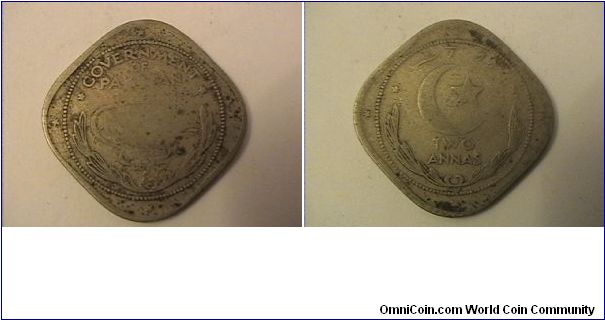 GOVERNMENT OF PAKISTAN
2 ANNAS
copper-nickel