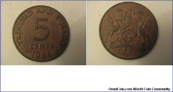 TRINIDAD AND TOBAGO 5 CENTS
bronze