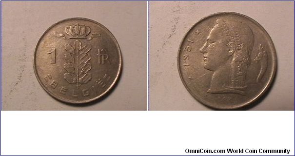 BELGIE 1 FRANC
copper-nicke'