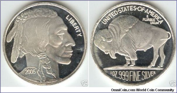 Buffalo Silver Round