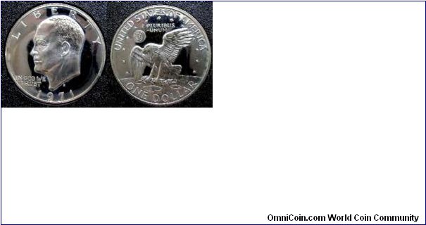 Ike Proof Silver Dollar