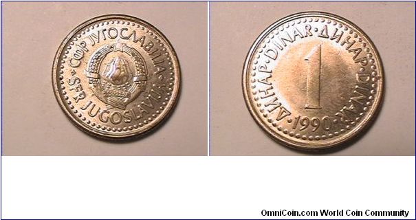 YUGOSLAVIJA
1 DINAR
copper-nickel-zinc