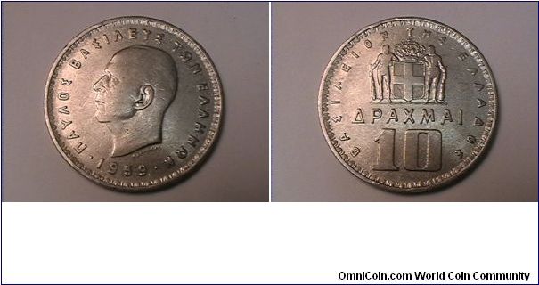 PAUL I
10 DRACHHMAI
nickel