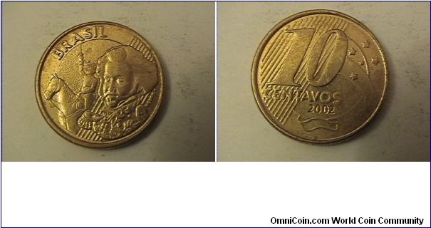 BRASIL
10 CENTAVOS
brass plated steel