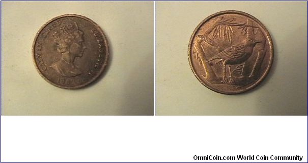 ELIZABETH II CAYMAN ISLANDS
1 CENT
bronze