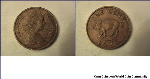 ELIZABETH II BERMUDA
ONE CENT
bronze