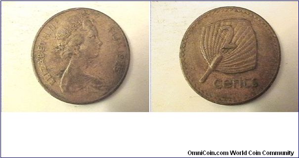 ELIZABETH II FIJI
2 CENTS
bronze