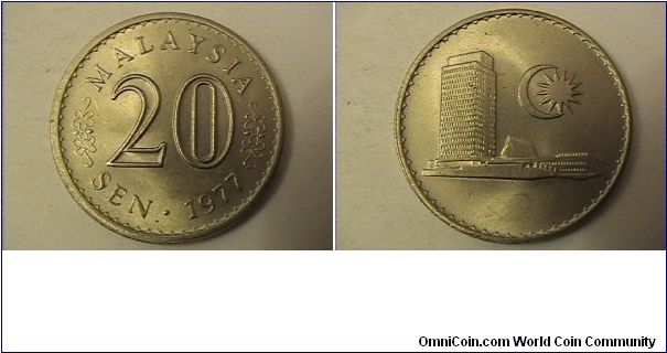 MALAYSIA 20 SEN
copper-nickel