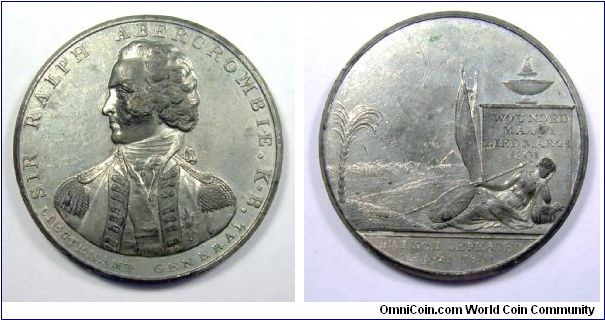 Death of Sir Ralph Abercrombie

White metal