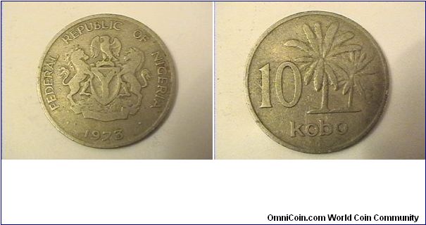 FEDERAL REPUBLIC OF NIGERIA
10 KOBO
copper-nickel