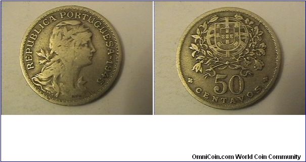 REPUBLICA PORTUGUESA
50 CENTAVOS
copper nickel