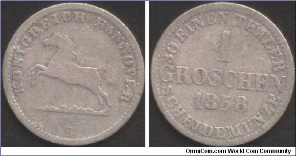 Hannover groschen. Hannover (B) mint