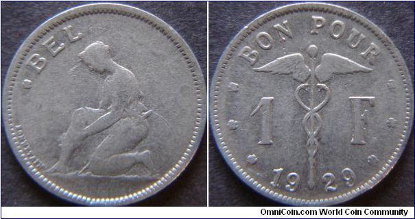 1 Franc 1929 - French Legends - Filled Die