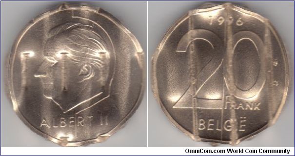 20 Francs 1996 - Dutch Legends - Demonetized