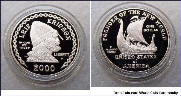 Leif Ericson Millennium Commemorative Dollar