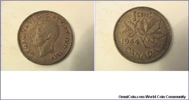 GEORGIVS VI DG REX ET IND IMP
1 CENT CANADA
bronze