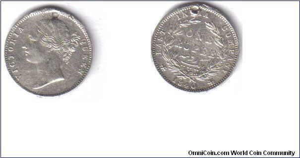 east indian company one rupee issued on 1840