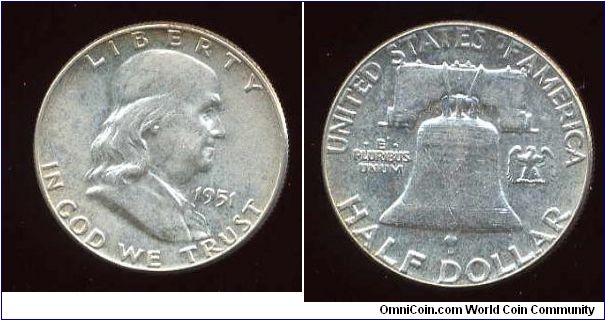 Franklin Half Dollar - S Mint