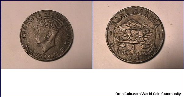 GEORGIVS VI REX ET INDIAE IMPERATOR
EAST AFRICA 1 SHILLING
0.250 silver