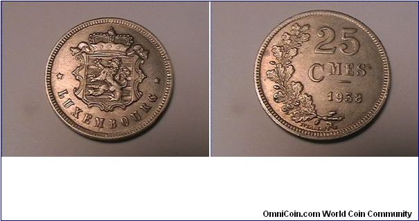 LUXEMBOURG
25 CENTIMES
copper-nickel