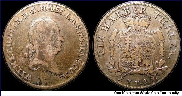 ½ Thaler, Hesse-Cassel                                                                                                                                                                                                                                                                                                                                                                                                                                                                                              