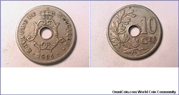 ROYAUME DE BELGIQUE
10 CENTIMES
copper-nickel