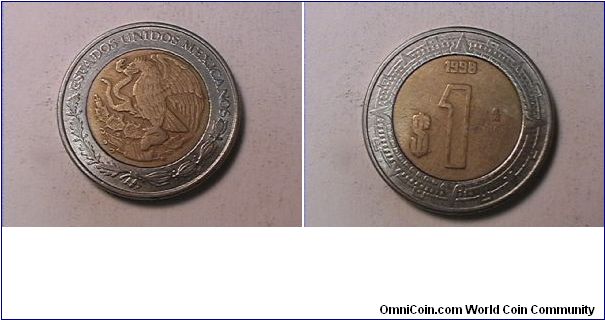 ESTADOS UNIDOS MEXICANOS
1 PESO
bi-metal