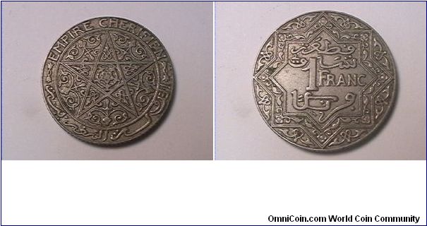 EMPIRE CHERIFIEN
1 FRANC
nickel