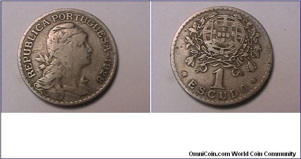 REPUBLICA PORTUGUESA
1 ESCUDO
copper-nickel