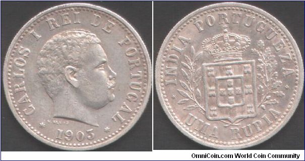 Portuguese India - 1903 Rupia