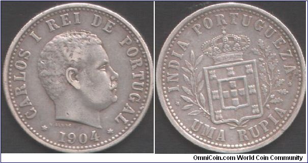 Portuguese India - 1904 Rupia