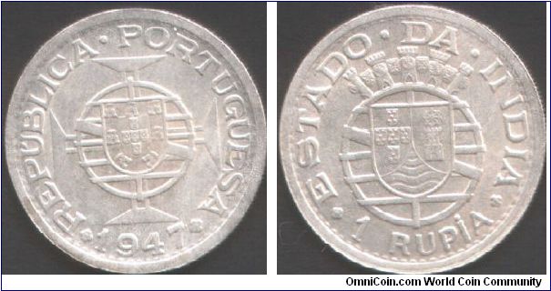 Portuguese India - 1947 Rupia