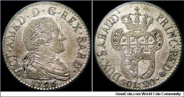 20 Soldi, Sardinia                                                                                                                                                                                                                                                                                                                                                                                                                                                                                                  