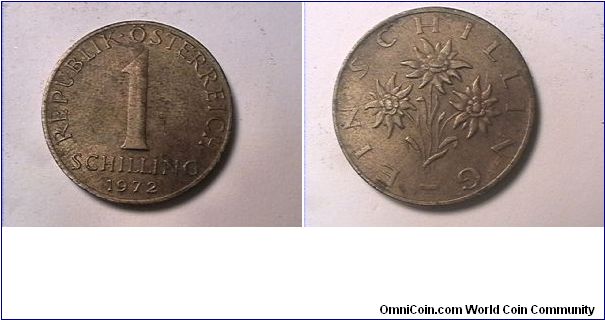 REPUBLIK OSTERREICH 1 SCHILLING
EIN SCHILLING
alum-bronze