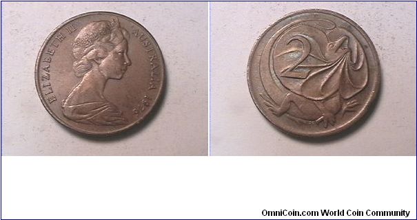 ELIZABETH II AUSTRALIA
2 CENTS
bronze