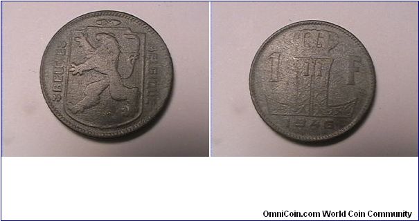 BELGIES BELGIQUE
1 FRANC
zinc