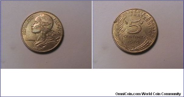 REPUBLIQUE FRANCAISE
5 CENTIMES
alum-bronze