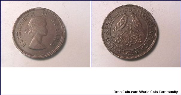 ELIZABETH II REGINA
SUID AFRIKA SOUTH AFRICA
1/4 PENNY
bronze