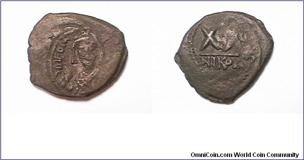 PHOCAS 602-607 AD
DMFOC
XX NIKOA
(IZMIT TURKEY)
bronze
