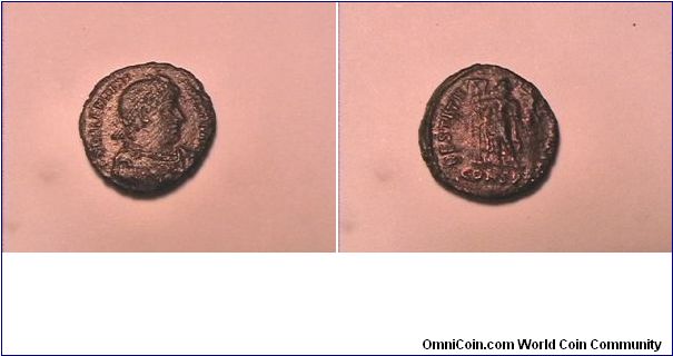 VALENTINIAN 364-375 AD
DN VALENTINIANVS PF AVG
RESTITVTOR REIPVBLICAE (CONSPF)
bronze
