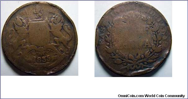 East India Company
Half Anna
India
1835 AD