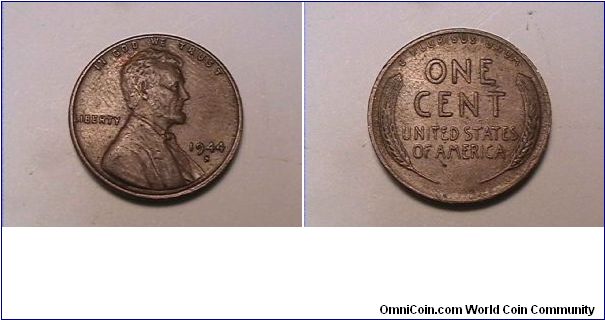 US Lincoln Cent
1944-S
copper