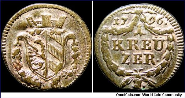 1 Kreuzer, Nurnberg.

Not great pics.                                                                                                                                                                                                                                                                                                                                                                                                                                                                             
