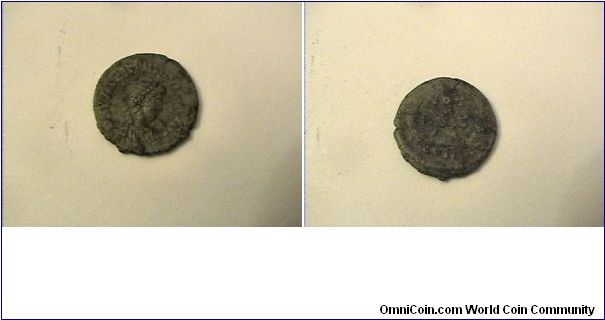 VALENTINIAN II 375-392

DN VALENTINIANUS PF AVG
VOTX MVLT XX
CON
tiny AE4 bronze